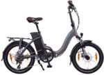 Velo electrique pliant NCM bleu neuf pour balade et vacances.