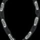 Chaîne antivol Abus CityChain 1010 noire avec maillons en acier.