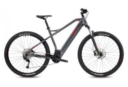VTT électrique BH Atom 29 noir et rouge avec batterie intégrée.