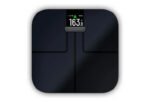 Vue de dessus balance connectée Garmin noire finition verre.