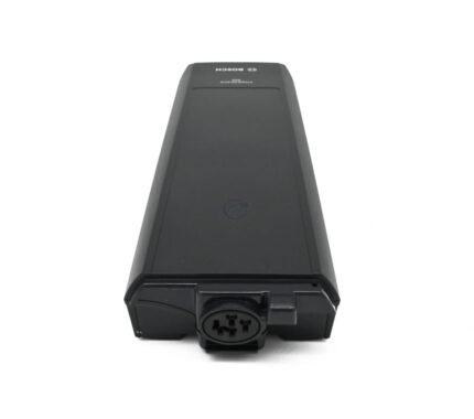 Batterie Bosch PowerPack 500 installée sur un vélo électrique.