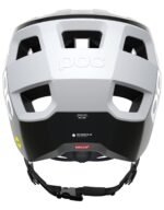 Casque VTT POC Kortal Race MIPS blanc et noir de profil.