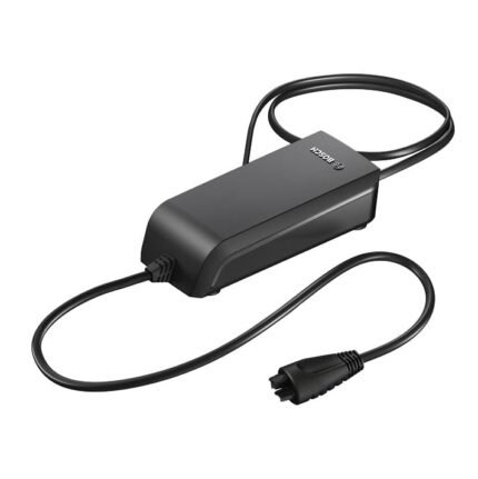 Chargeur rapide Bosch Fast Charger 6A noir pour vélo électrique.