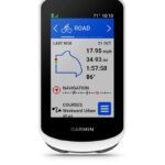 Compteur GPS Garmin Edge Explore 2 affichant une carte de navigation.