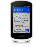 Compteur GPS Garmin Edge Explore 2 affichant une carte de navigation.