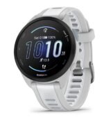 Montre Garmin Forerunner 165 avec écran AMOLED coloré.