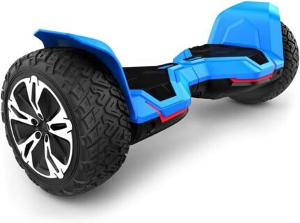 Gros plan sur les moteurs puissants du Gyroor Warrior.