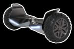 Détail des phares LED et du garde-boue en métal du Halo Rover X.