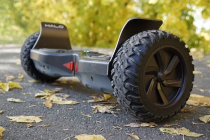 Hoverboard Halo Rover X noir avec logo de certification UL.