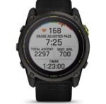 Graphique de Stamina sur l'écran d'une Garmin Enduro 3.