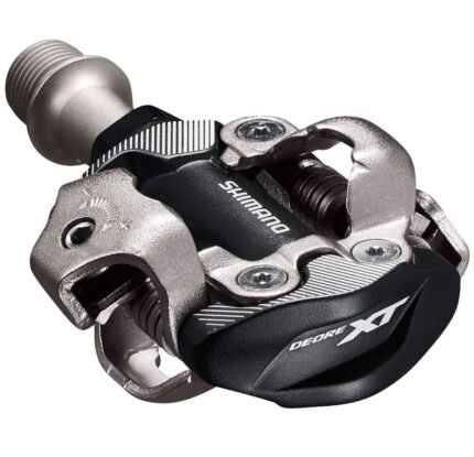 Pédales automatiques Shimano Deore XT M8100 noires pour VTT.
