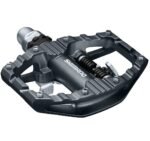 Zoom sur les picots de la face plate des pédales Shimano PD-EH500.