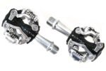 Paires de pédales automatiques Eltin noires pour VTT.