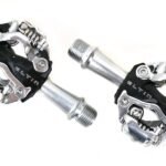 Paires de pédales automatiques Eltin noires pour VTT.