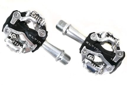 Paires de pédales automatiques Eltin noires pour VTT.