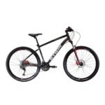 VTT Rockrider ST 540 noir et rouge avec freins à disques hydrauliques.