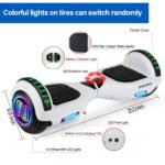 Gros plan sur les pédales antidérapantes du SISIGAD Hoverboard.