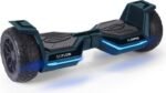 Hoverboard SoFlow Flow Pad X noir avec finitions soignées.