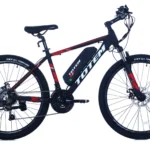 Velo electrique TOTTEM avec panier avant optionnel pour les courses.