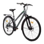 Vélo de trekking Moma Bikes Trekking Pro 28 pouces gris.