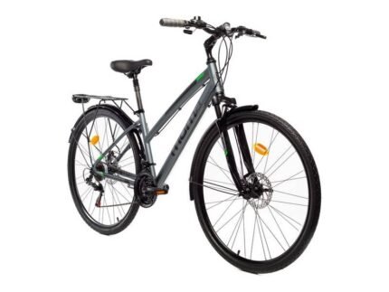 Vélo de trekking Moma Bikes Trekking Pro 28 pouces gris.