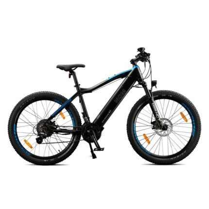 VTT électrique NCM neuf noir avec batterie intégrée.