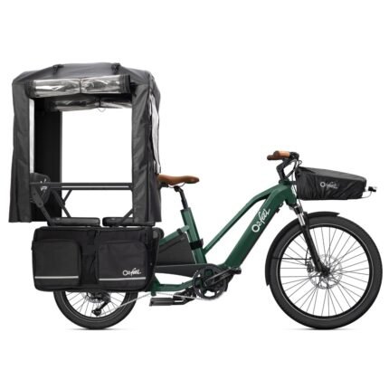 Vélo cargo électrique O2feel Equo 4 version familiale.