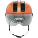 Profil du casque Abus Hud-Y Ace avec visière baissée.
