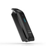 Bosch PowerPack 800 Frame Batterie BBP3580 noire installée sur un VTC électrique.