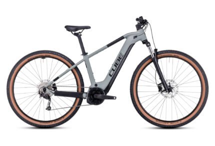 Zoom sur la batterie 500Wh du Cube Reaction Hybrid Performance 500 Gris Vert Swamp 2023.