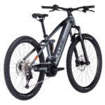 VTT électrique tout-suspendu Cube Stereo Hybrid 120 Pro gris flash.