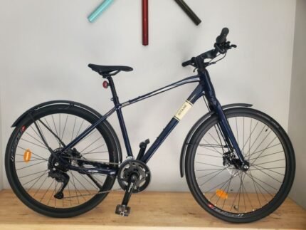 Vélo électrique Gitane Soho 2 gris anthracite batterie intégrée.