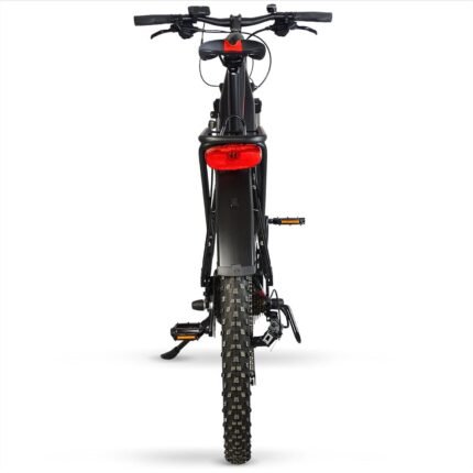 VTT électrique UrbanBiker Dakota PLUS noir avec batterie intégrée.